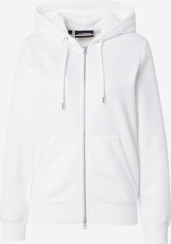 J.Lindeberg Sportief sweatshirt 'Alpha' in Wit: voorkant