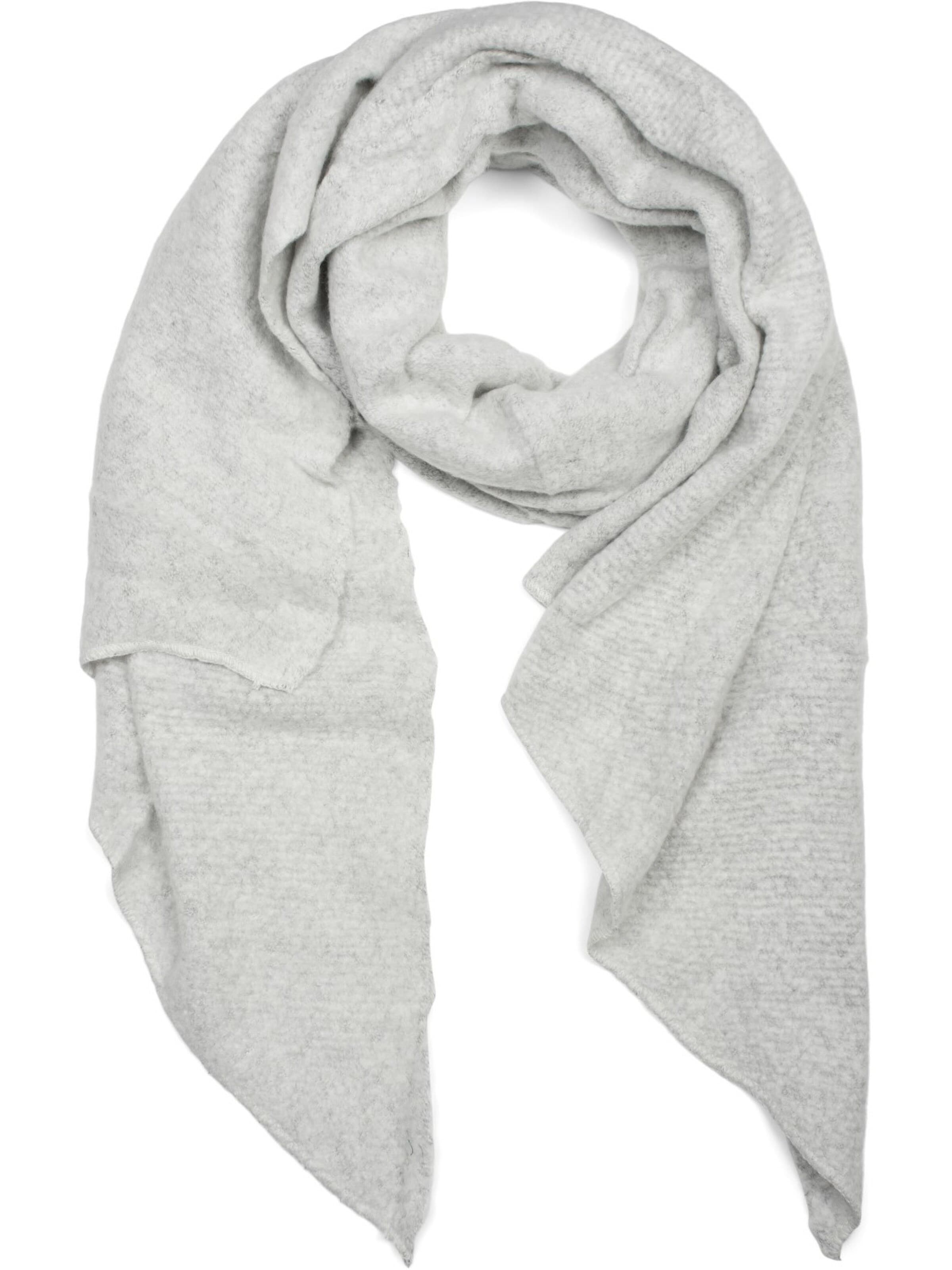 styleBREAKER Oversizeschal 'Asymmetrischer unifarbener Web Schal'‌‌‌‌‌‌ in Grau: Vorderseite