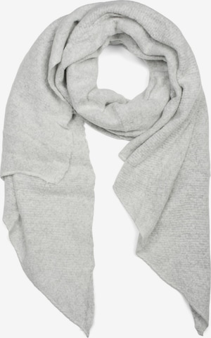 styleBREAKER Oversizeschal 'Asymmetrischer unifarbener Web Schal' in Grau: Vorderseite