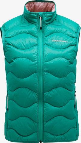 Gilet PEAK PERFORMANCE en vert : devant