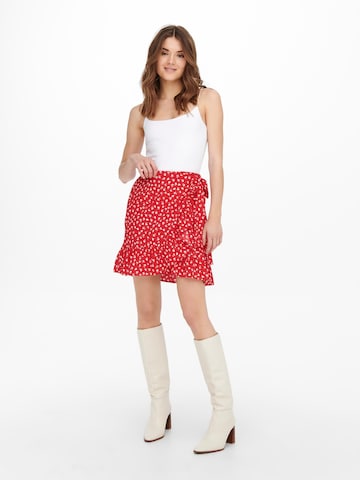 ONLY Spódnica 'Olivia' w kolorze czerwony