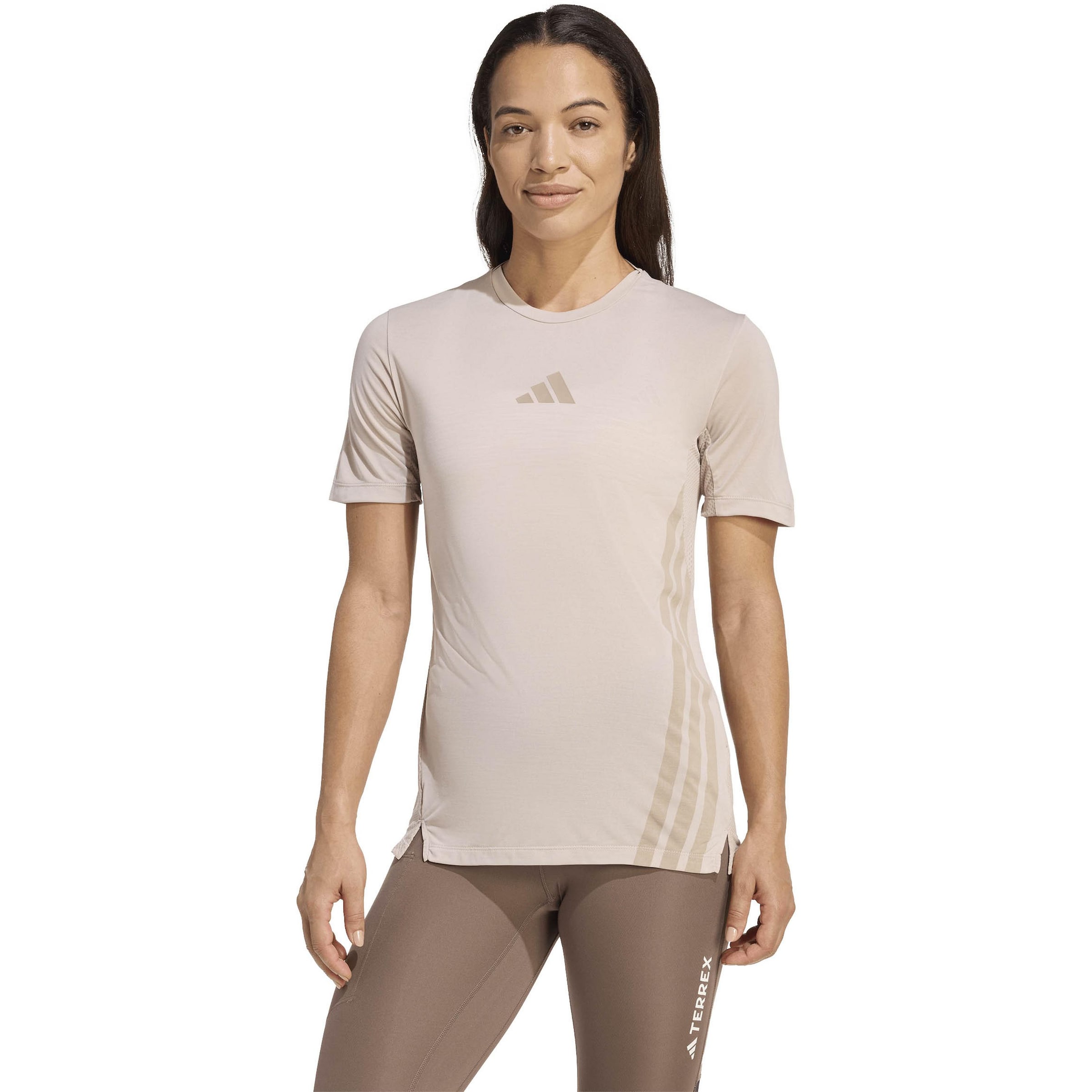 ADIDAS TERREX Funktionsshirt in Beige: Vorderseite