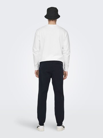 Only & Sons Tapered Chino Pants 'ONSLinus' in Blue