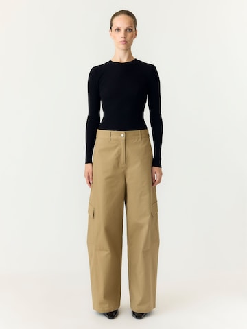 YAS Regular Cargobroek in Beige