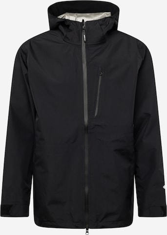 Volcom Athletic Jacket in Black: front