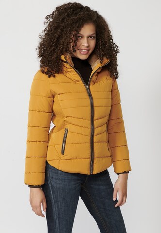 KOROSHI Winterjacke in Gelb