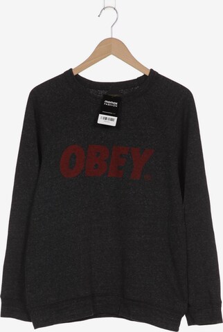 Obey Sweater & Cardigan in M in Grey: front