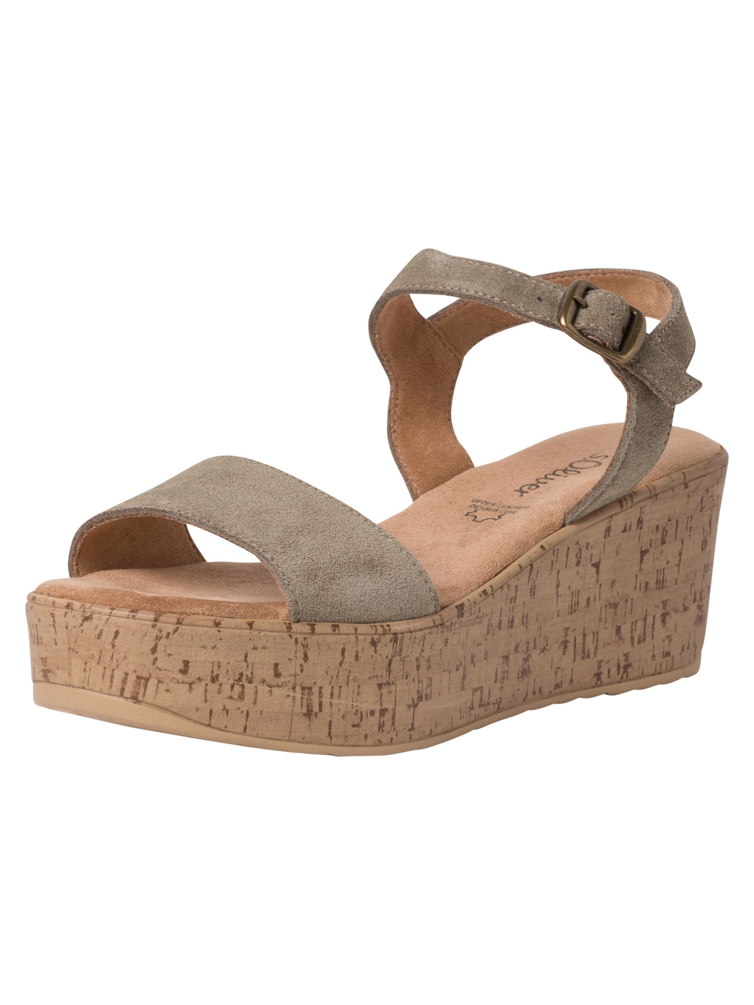 s.Oliver Sandaal in Groen: voorkant