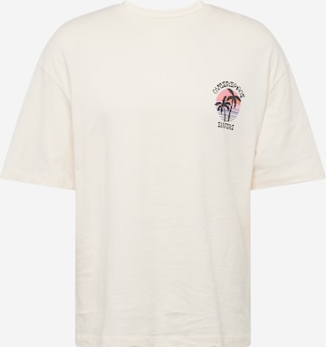 T-Shirt 'CYBERSPACE' JACK & JONES en beige : devant