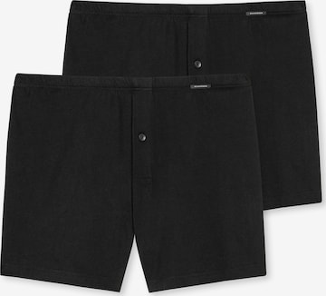 SCHIESSER - Calzoncillo boxer en negro: frente