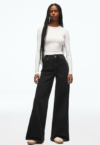 Bershka Wide leg Jeans in Black