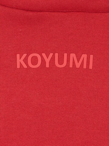 Koyumi Sweatshirt 'Free your Neck' in Red