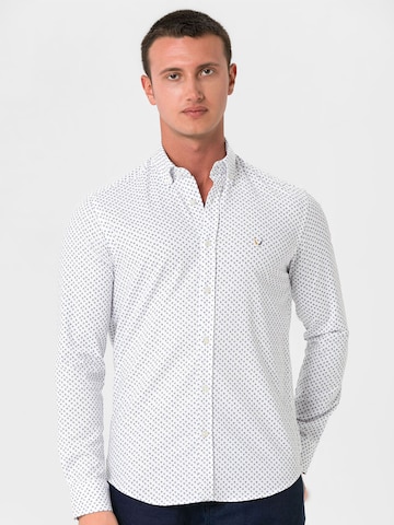 By Diess Collection Слим Рубашка 'OXFORD' в Белый: спереди