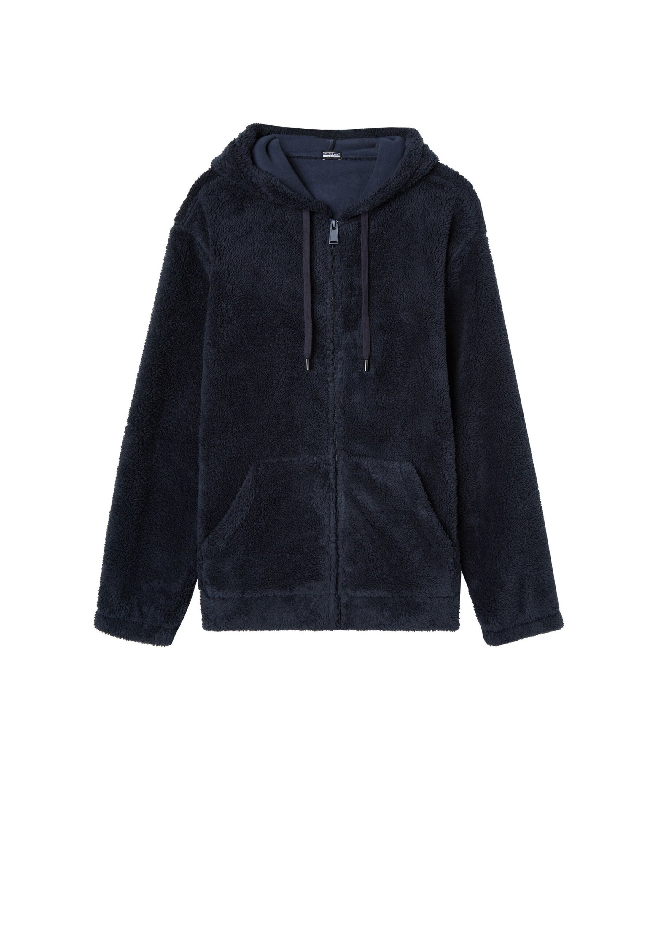 IUMAN Intimissimi Uomo Fleece Jacket in Blue: front