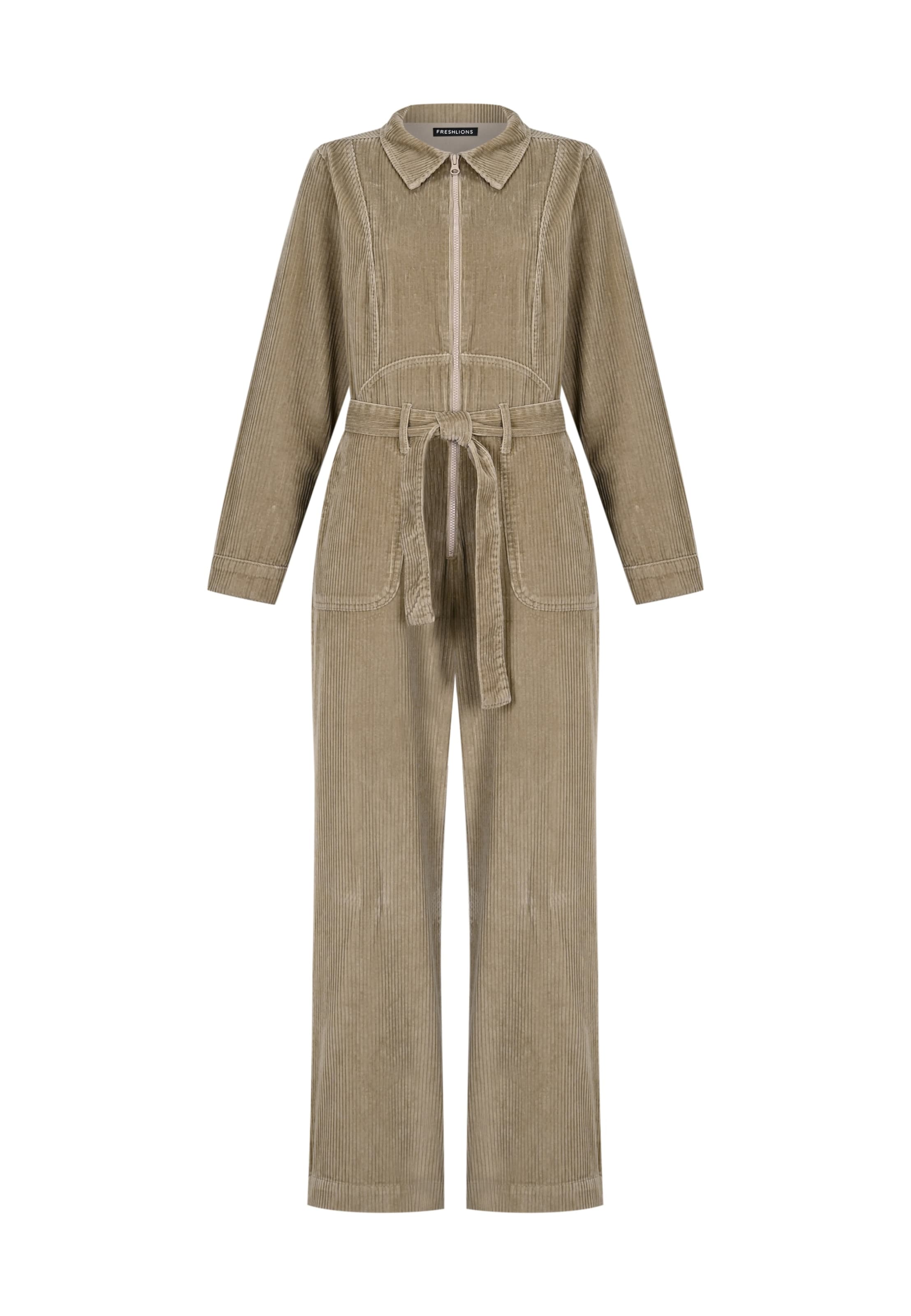 FRESHLIONS Jumpsuit 'Gabriela' in Braun: Vorderseite