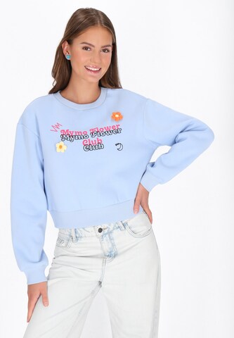 MYMO Sweatshirt in Blue: front