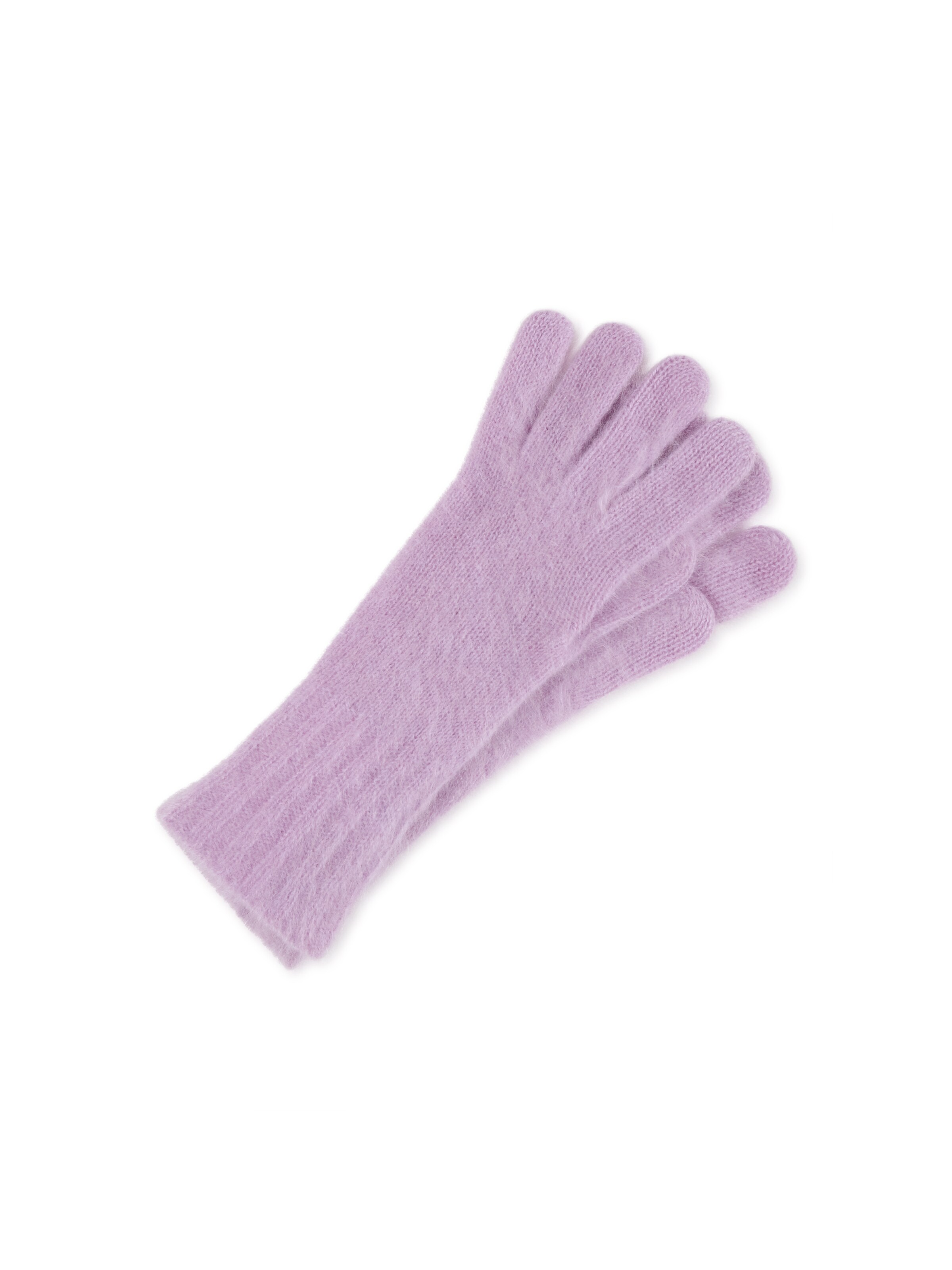 CASH-MERE.CH Full finger gloves in Purple: front