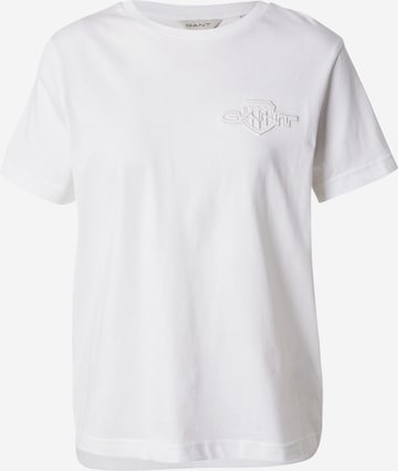 T-shirt GANT en blanc : devant