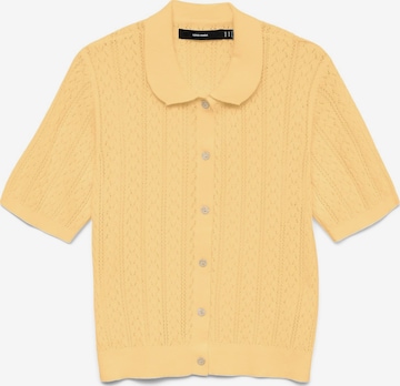 Cardigan 'VMLux' VERO MODA en jaune : devant