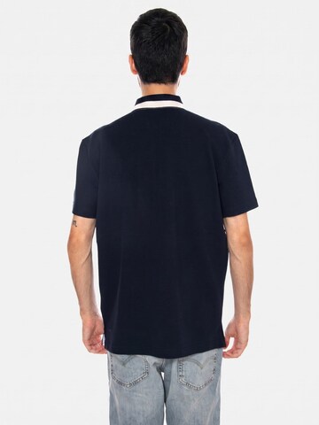 Maglietta 'TJM RLX TAPE ZIP POLO ANCIENT WHITE COLORBLOCK' di TOMMY HILFIGER in bianco