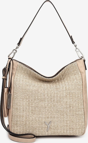 Borsa a spalla 'Cassy' di Suri Frey in beige: frontale