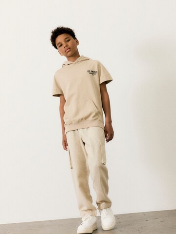 NAME IT Tapered Bukser 'NKMFanka' i beige