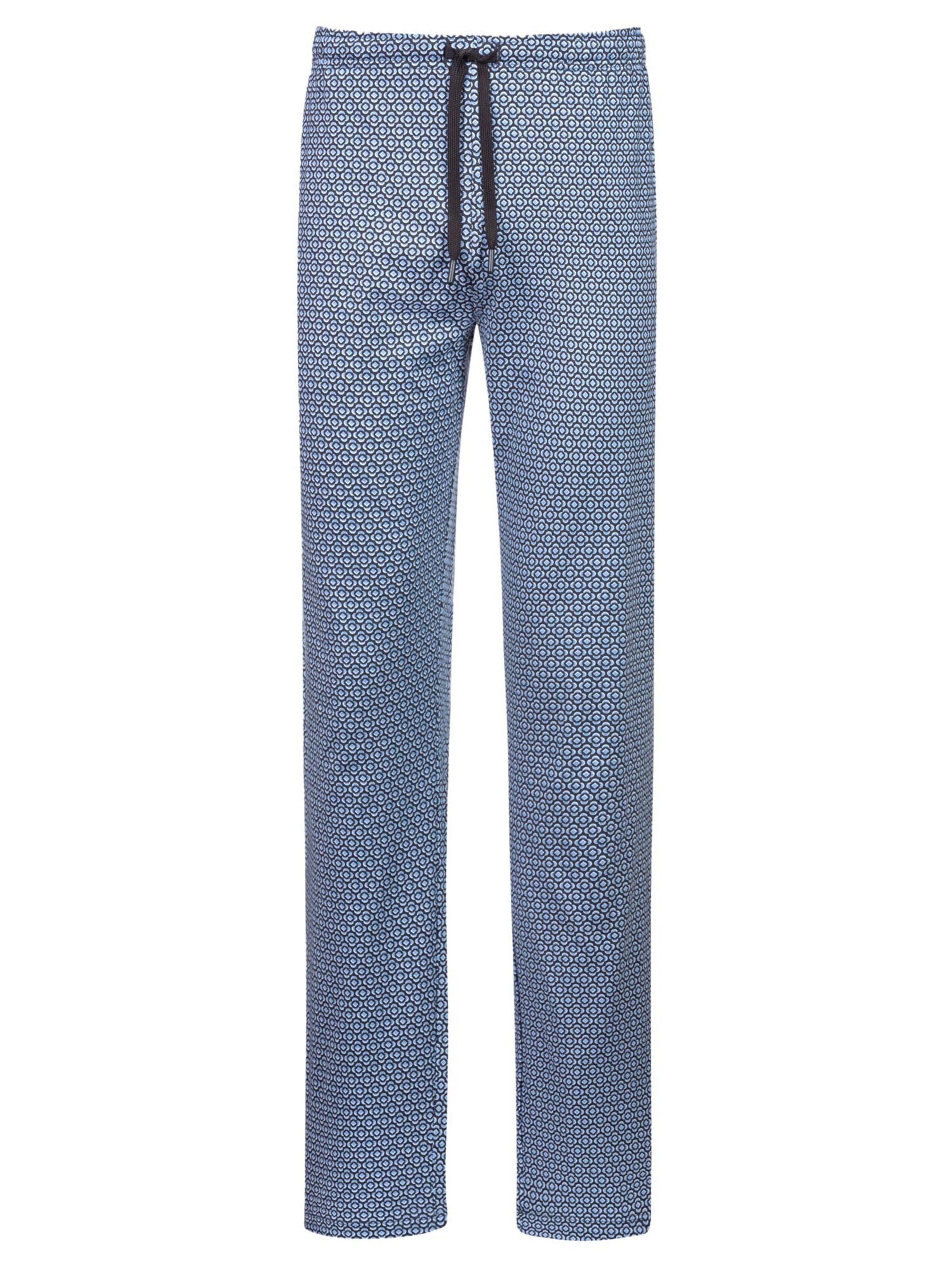 Mey Pyjamahose 'Round Geo'‌‌‌‌‌ in Blau: Vorderseite