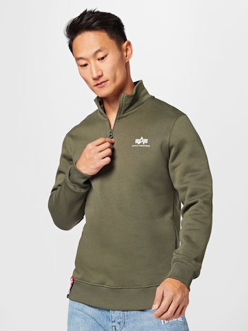 Felpa di ALPHA INDUSTRIES in verde: frontale