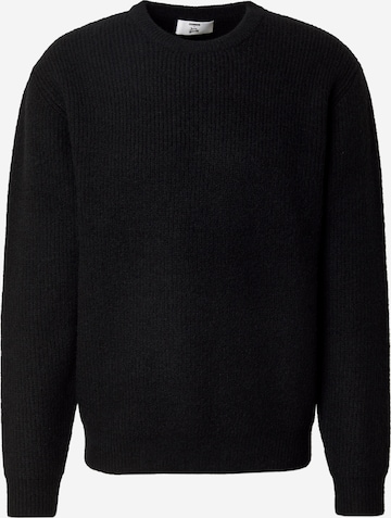 ABOUT YOU x Jaime Lorente Sweater 'Santino' in Black: front