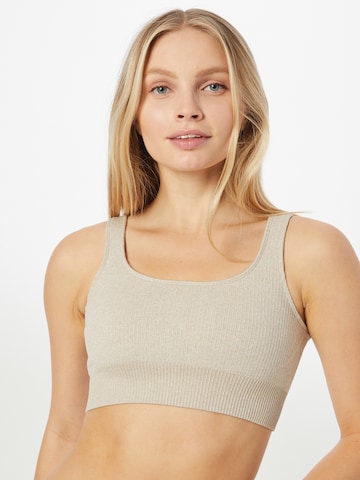 Bustino Reggiseno sportivo di aim'n in beige: frontale