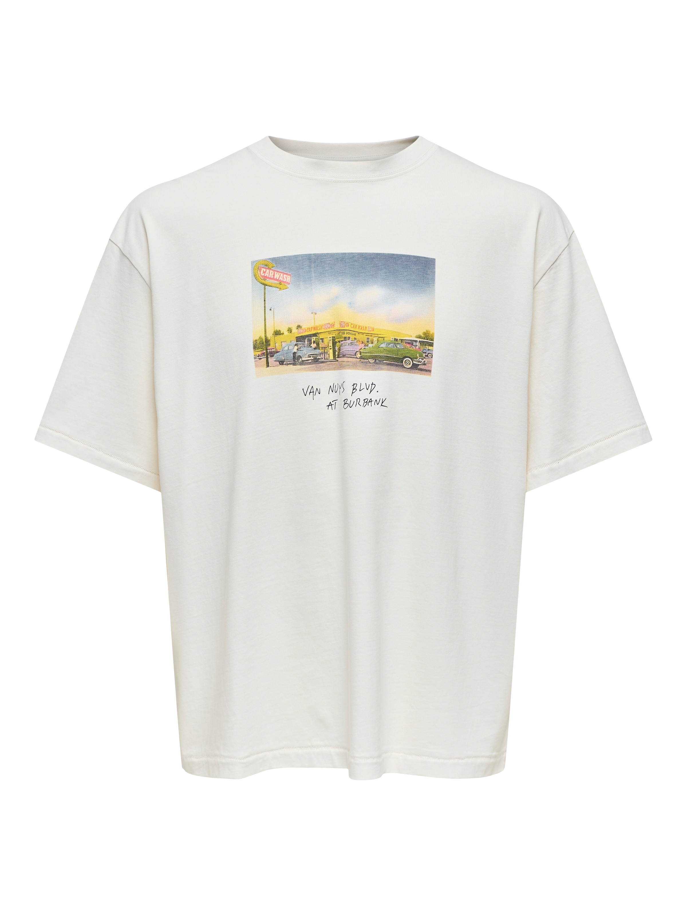 Only & Sons Тениска 'ONSDEVIN' в бяло: отпред