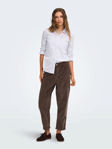 ONLY - regular Pantalón 'ONLFLORA' en marrón
