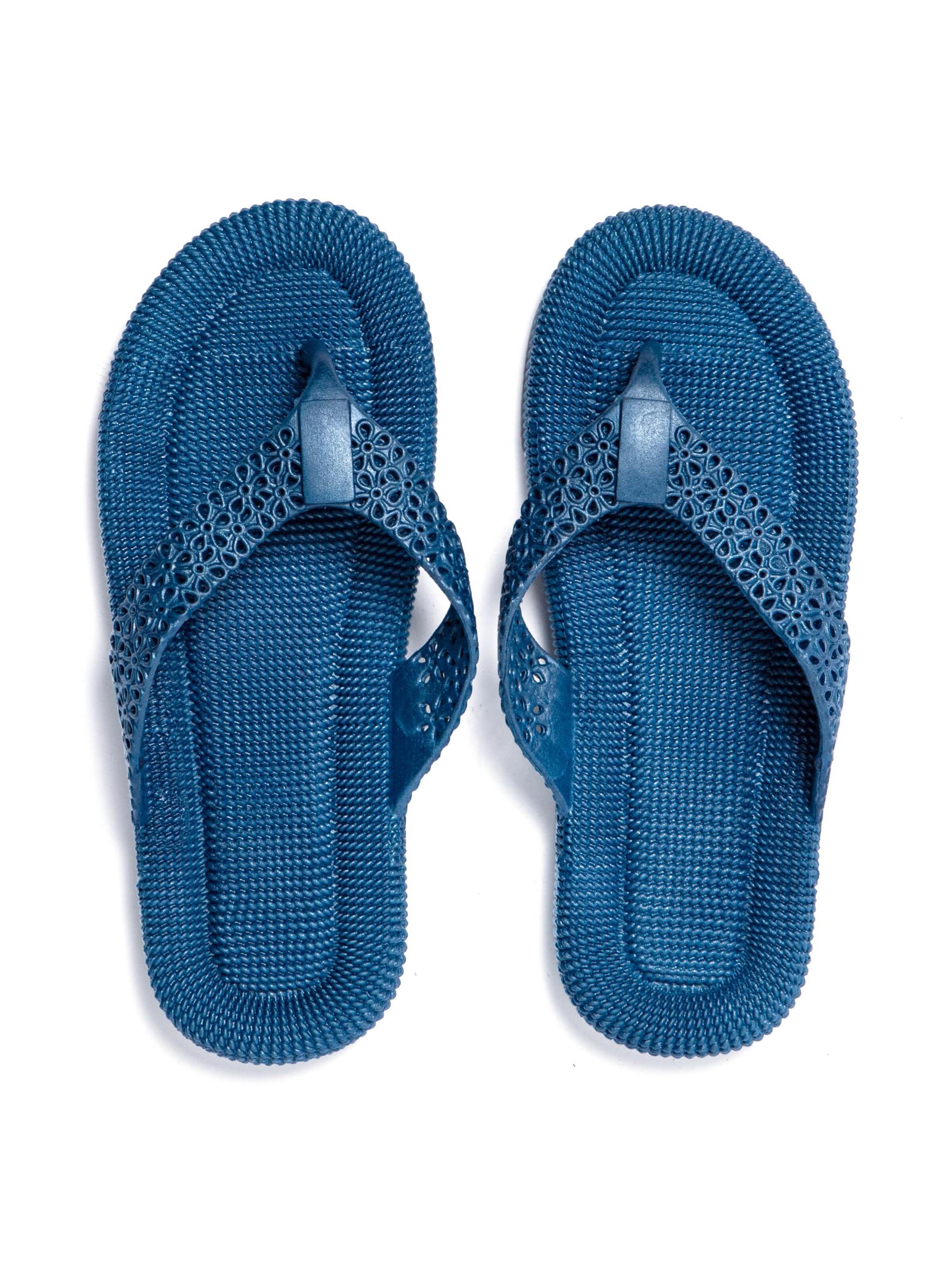 Brasileras T-Bar Sandals 'Flopee' in Blue