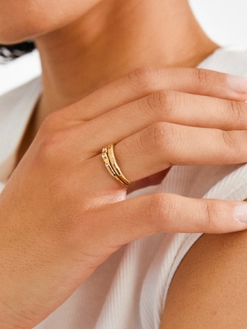 PilgrimPrsten 'Fire' - zlatna boja