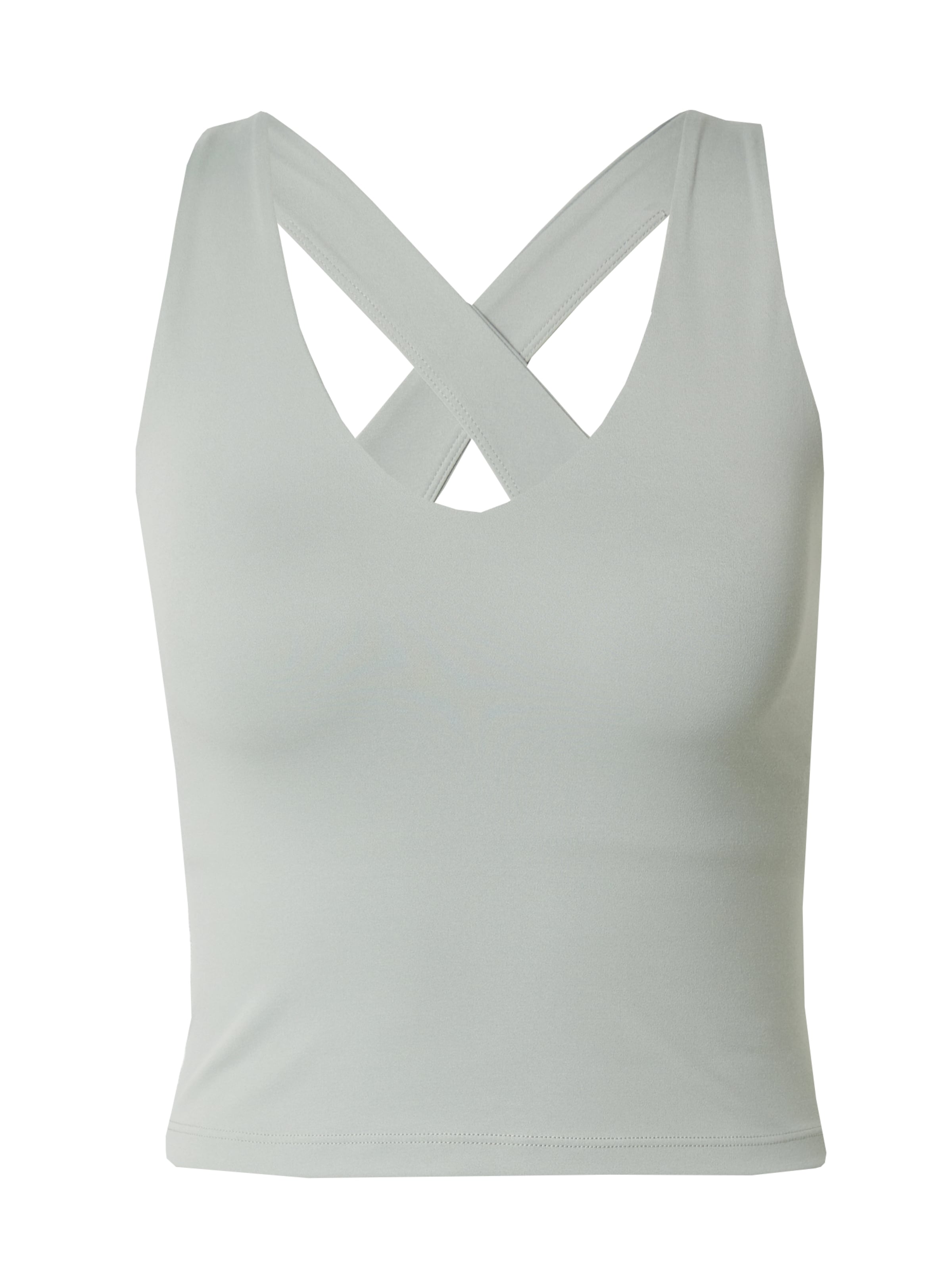 Girlfriend Collective - Top deportivo 'ZOE' en gris: frente