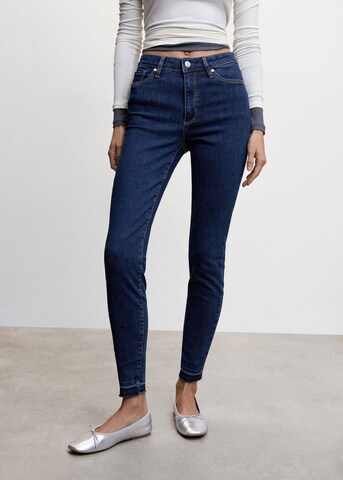 MANGO Skinny Jeans 'Newanne' in Blauw: voorkant