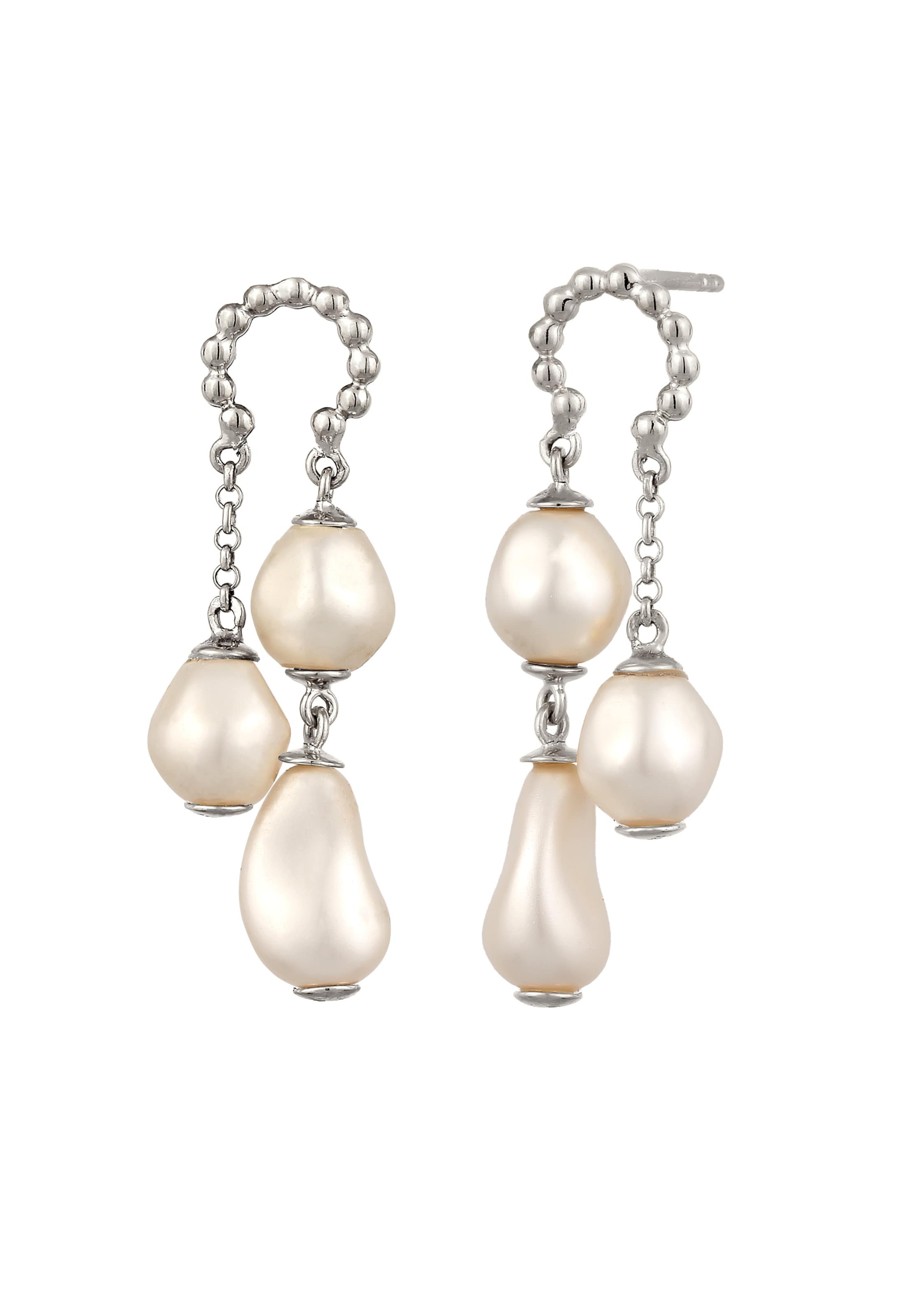 Boucles d'oreilles ELLI PREMIUM en argent : devant