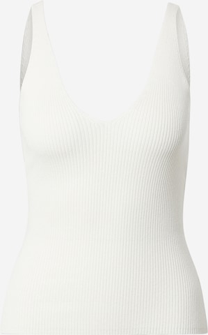 Urban Classics Knitted Top in Beige: front