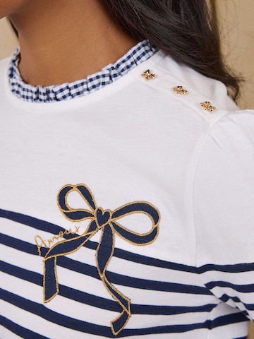 love & roses Shirt in Blauw