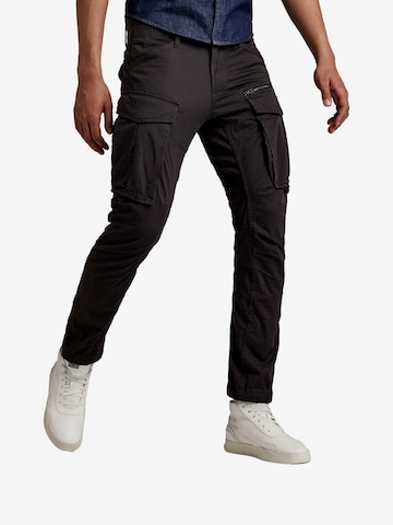 G-STAR Tapered Gargohousut 'Zip 3D' värissä harmaa: etupuoli