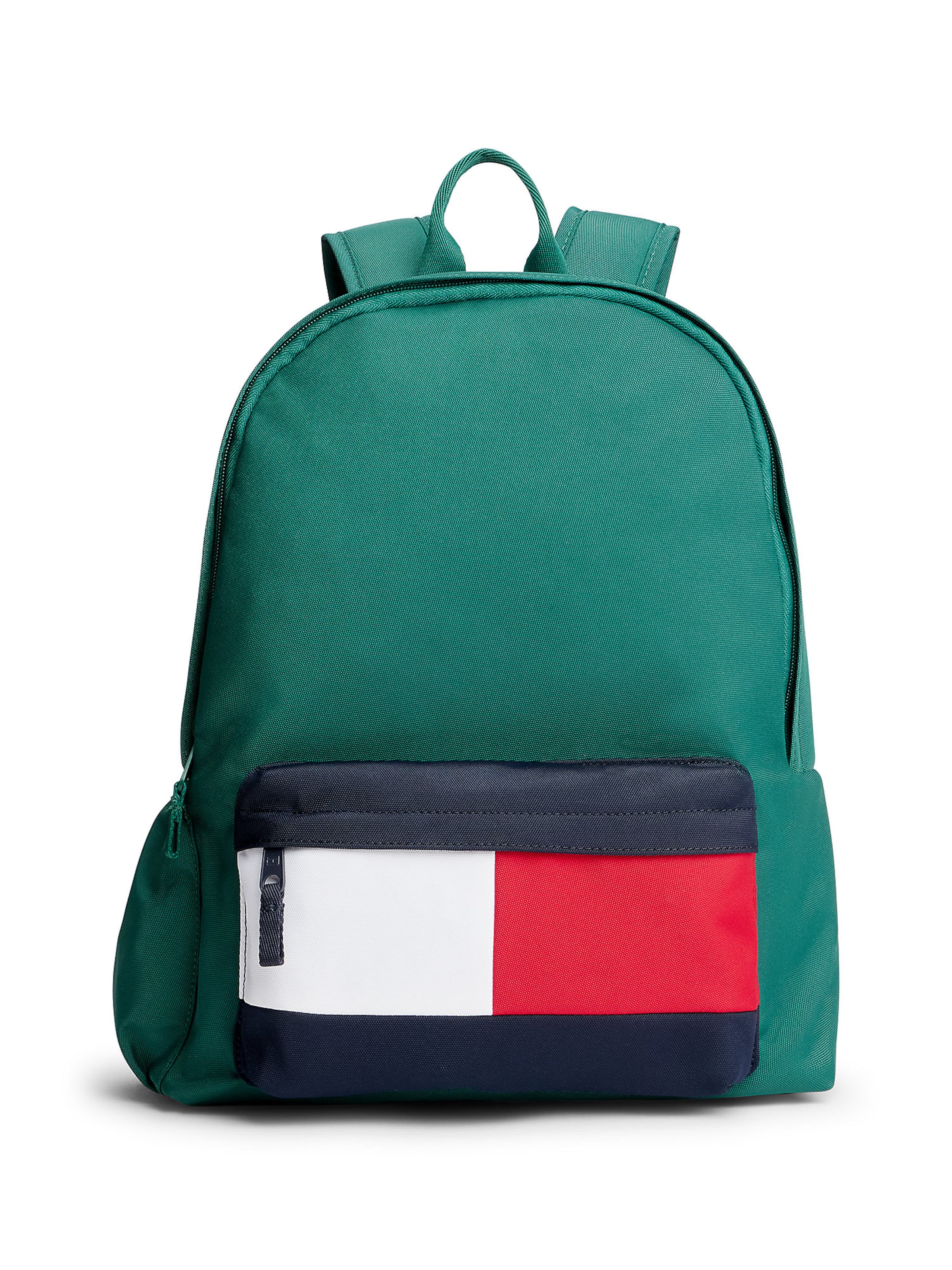 TOMMY HILFIGER Rucksack 'Essential' in Grün: Vorderseite