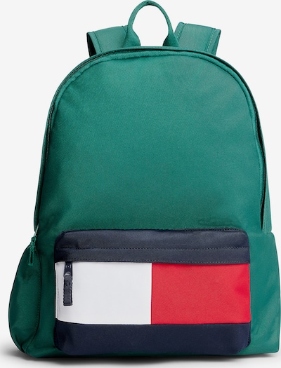 One Size dydžio Kuprinė 'Essential' iš TOMMY HILFIGER, spalva – tamsiai mėlyna / smaragdinė spalva / vyšninė spalva / balta, Prekių apžvalga