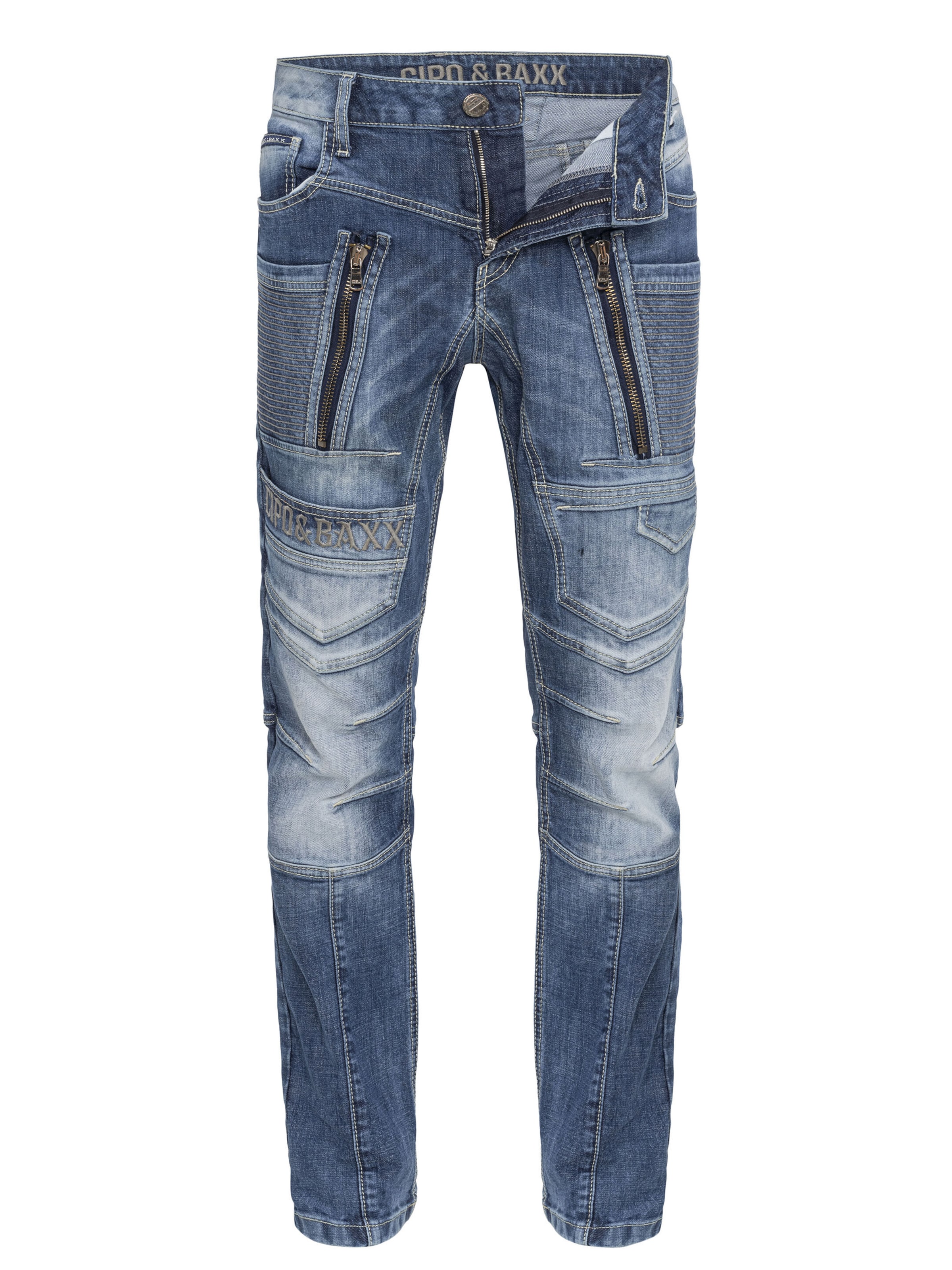 CIPO & BAXX Jeans in 28/32 in de kleur Blauw, Productweergave