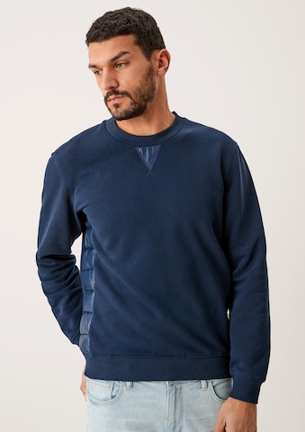 s.Oliver Sweatshirt in Blauw: voorkant