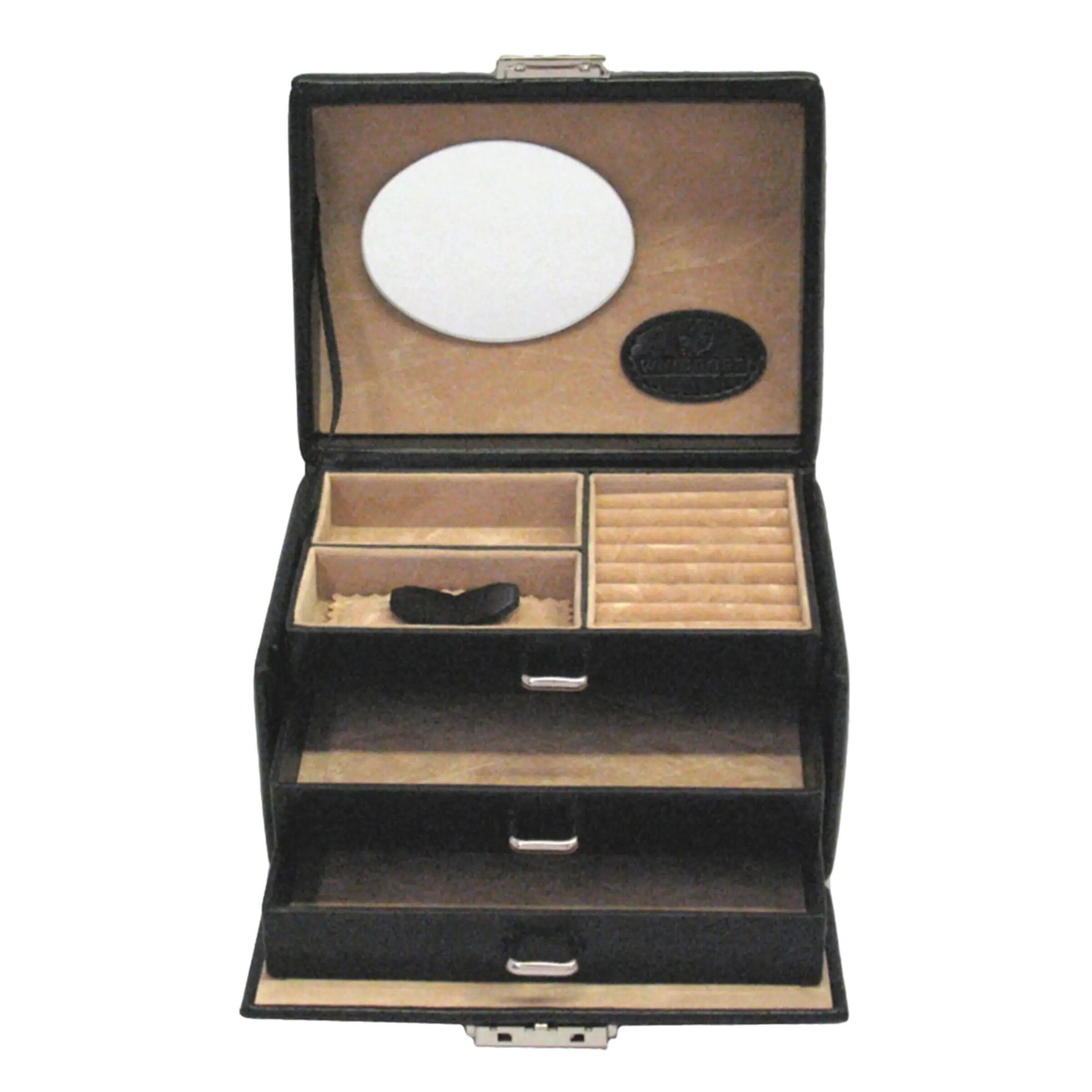 Boîte à bijoux 'Merino' WINDROSE en noir