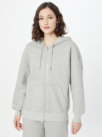 ABOUT YOU Limited Zip-Up Hoodie 'Lilou' in Grey