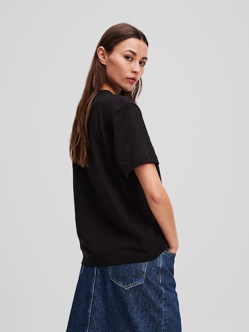 KARL LAGERFELD JEANS Тениска в черно