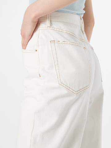 BDG Urban Outfitters Široke hlačnice Kavbojke | bela barva