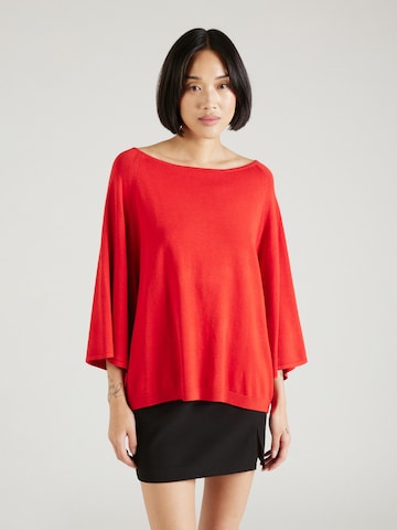 COMMA Sweter w kolorze czerwony: przód