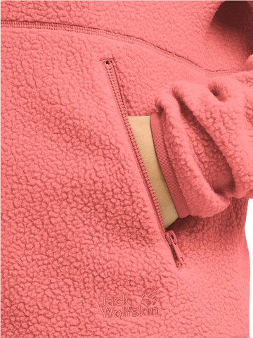 JACK WOLFSKIN Fleecejacke 'Lite Curl Full-Zip'‌‌‌‌‌‌ in Orange